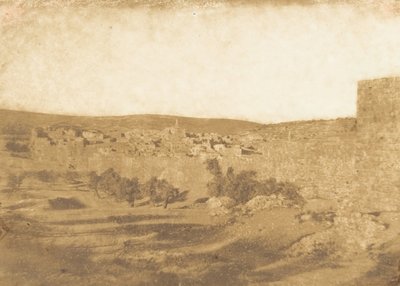 Vue prise au Nord-Ouest de Jérusalem, augustus 1850 door Maxime Du Camp