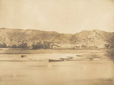 Vue prise au Sud-Est de Philae - Cherk-el-Hesseh, 1849-50 door Maxime Du Camp