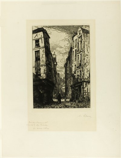 Rue des Marmousets door Maxime Lalanne