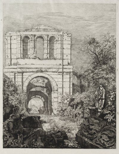 Ruïnes van het Palais Lallien door Maxime Lalanne