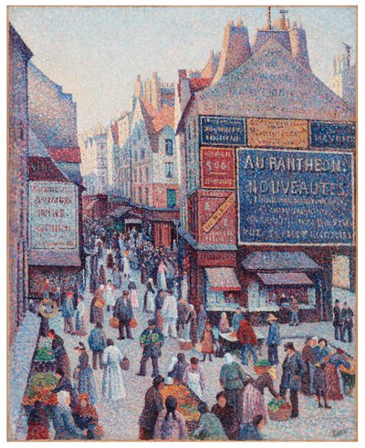 De Rue Mouffetard door Maximilien Luce