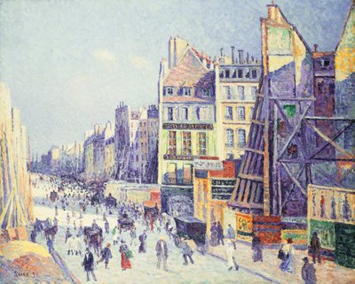 La Rue Reaumur, 1897 door Maximilien Luce