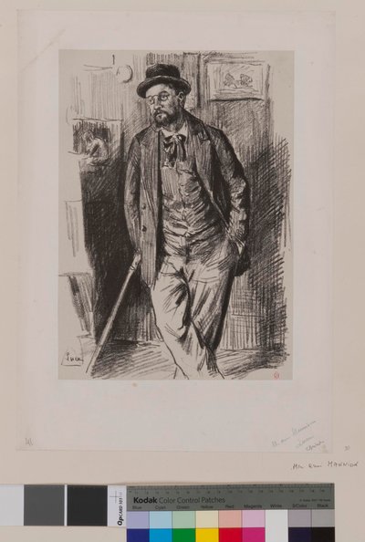 [Portret van een man ten voeten uit - M. aux Marmions?] door Maximilien Luce