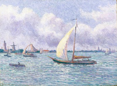 De Maas bij Dordrecht door Maximilien Luce