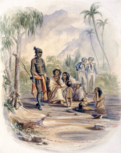 Inboorlingen in Oceanië door Maximilien Radiguet