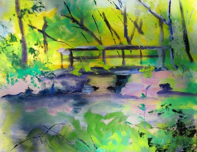 De Serene Forest-brug door Maxine Shore