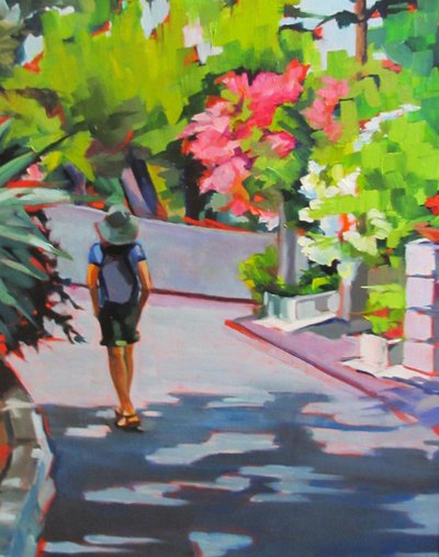 Zomerse wandeling door de tuin door Maxine Shore