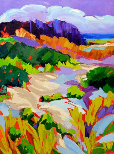 Levendig kustlandschap door Maxine Shore