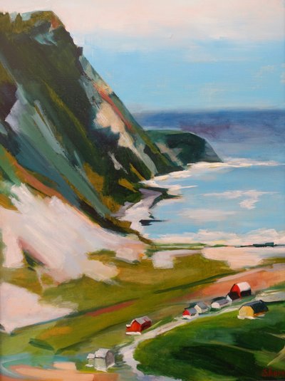 Levendig kustdorp door Maxine Shore