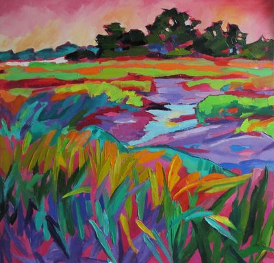 Levendig moeraslandschap door Maxine Shore