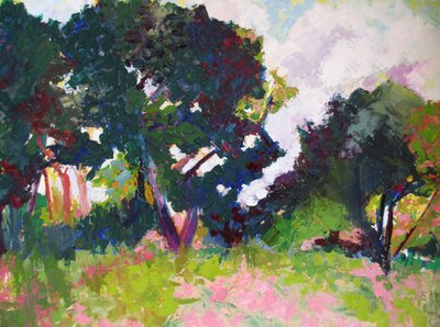 Levendig zomerlandschap door Maxine Shore