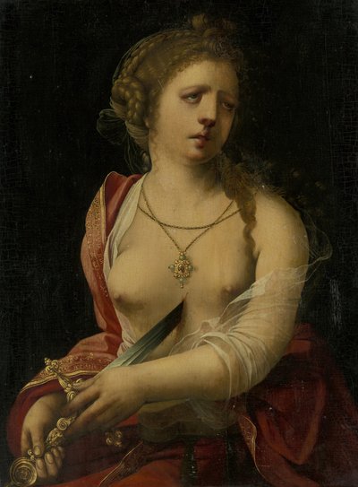 Zelfmoord van Lucretia door Meester met de Papegaai
