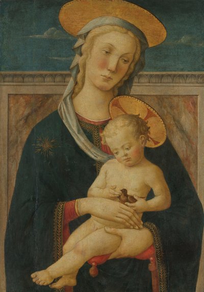 Maagd en kind door Meester van San Miniato (attributed to)