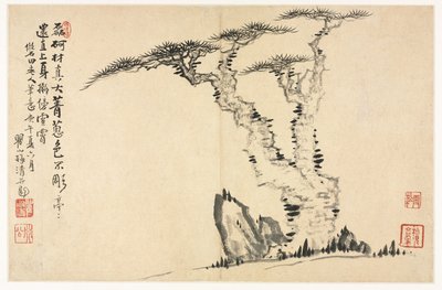 Landschappen in Verschillende Stijlen naar Oude Meesters, 1690 door Mei Qing