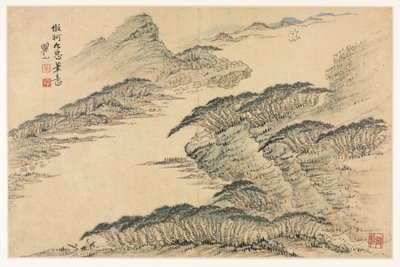 Landschappen in Verschillende Stijlen naar Oude Meesters, 1690 door Mei Qing