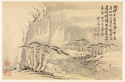 Landschappen in Verschillende Stijlen naar Oude Meesters, 1690 door Mei Qing