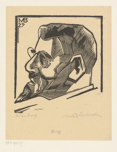 Portret van David Wijnkoop door Meijer Bleekrode (signed by artist)