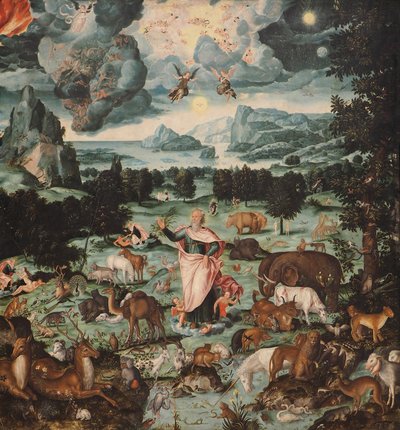 De schepping van de wereld, 1575 door Melchior Bocksberger