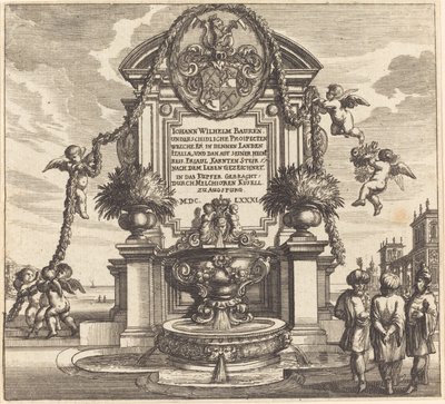 Titelpagina door Melchior Küsel after Johann Wilhelm Baur