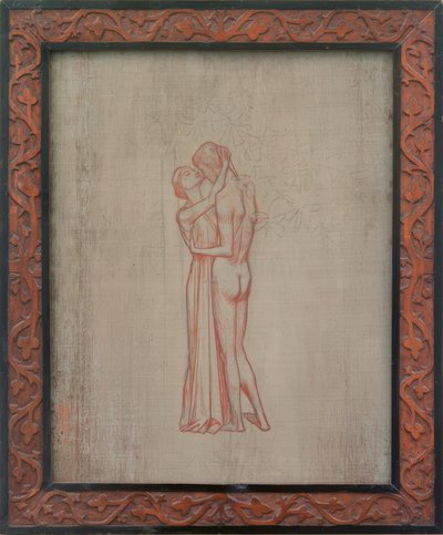 Omarmend paar door Melchior Lechter