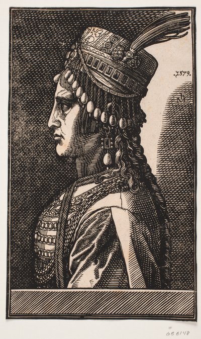 Adellijke Turkse dame door Melchior Lorck