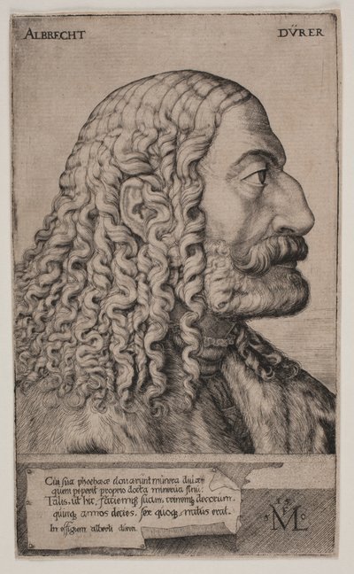 Portret van Albrecht Dürer door Melchior Lorck