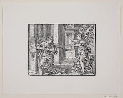 De Aankondiging aan de Maagd Maria door Melchior Lorck