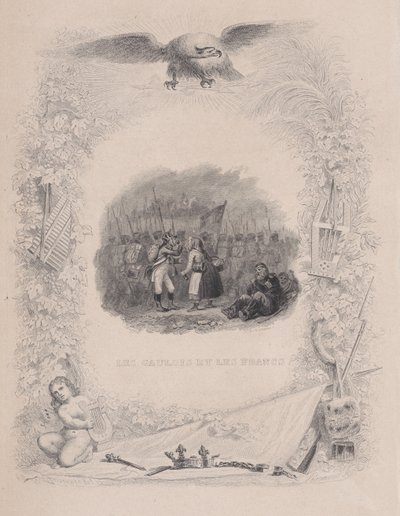 De Galliërs en de Franken, uit The Songs of Béranger, 1829 door Melchior Peronard