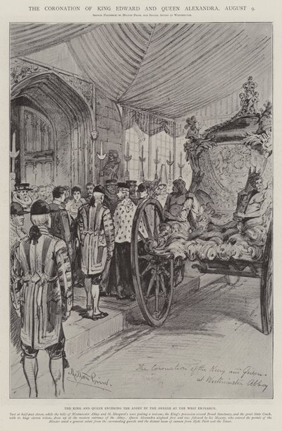 De Kroning van Koning Edward en Koningin Alexandra, 9 augustus door Melton Prior