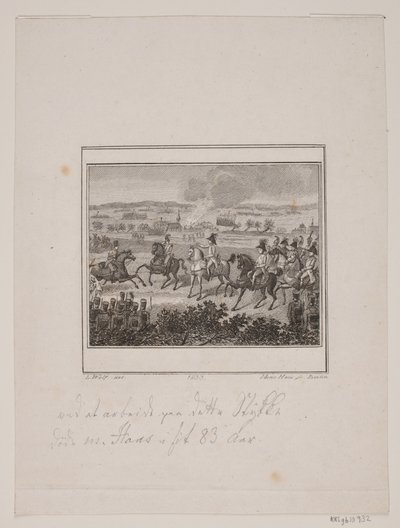 Deens: Scène uit de geschiedenis van Frederik II door Meno Haas