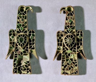 Paar Adelaarvormige Broches door Merovingian