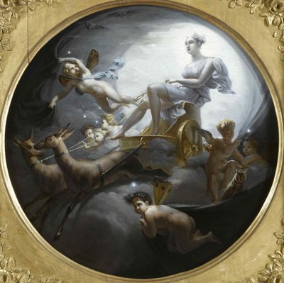 Diana op haar wagen, 1821 door Merry Joseph Blondel