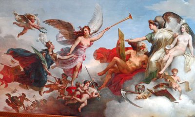 La France victorieuse à Bouvines door Merry Joseph Blondel