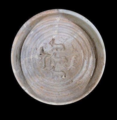 Mesopotamië: terracotta beker met steenbok. Rond 1800 v.Chr. door Mesopotamian