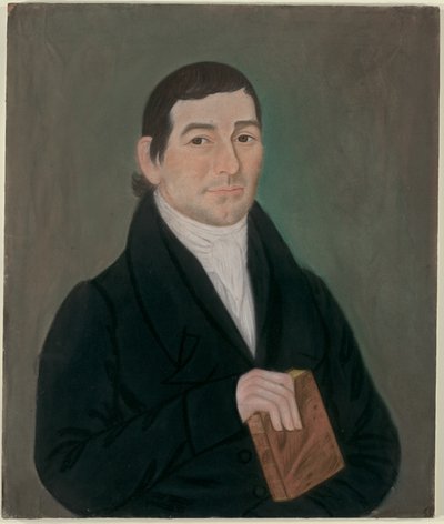 Portret van een Man met een Boek door Micah Williams