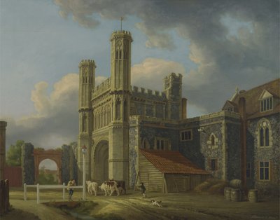 De poort van St. Augustinus, ca. 1778 door Michael Rooker