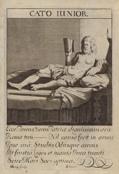 Cato de Jongere, Romeins staatsman door Michael Burghers