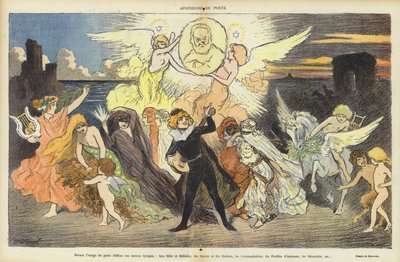 Eeuwfeest van de geboorte van Victor Hugo, illustratie voor Le Rire door Michael Burghers