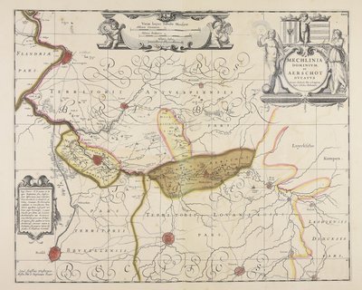 Mechlinia dominium et Aerschot ducatus / auctore Michaele Flor. a Langren ... door Michael Floris van Langren