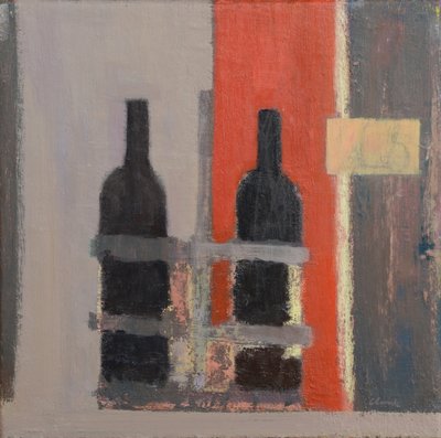 Bordeaux en Bordeaux, 2017 (olieverf op linnen) door Michael G. Clark