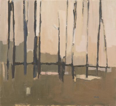 Jardins des Tuileries, 2017 (olieverf op linnen) door Michael G. Clark
