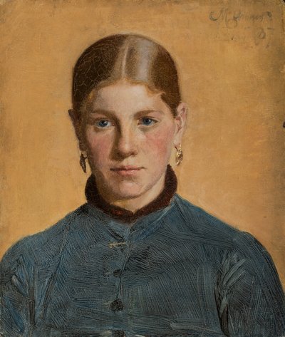 Skagenspige door Michael Peter Ancher