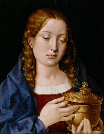 Catherine van Aragon als de Magdalena door Michael Sittow