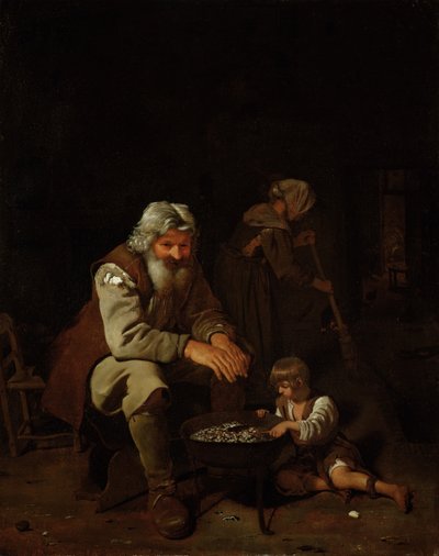 Een allegorie van de winter door Michael Sweerts