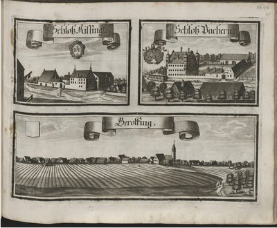 Duits: Historico-Topographica Descriptio. Dat is: Beschrijving, deß Churfürsten- und Hertzogthums Ober- und Nidern Bayrn : Welches In vier Theilter oder Renntämbter, Als Oberlandts München und Burgkhausen, Unterlandts aber in Landshuet und Straubing abgett door Michael Wening