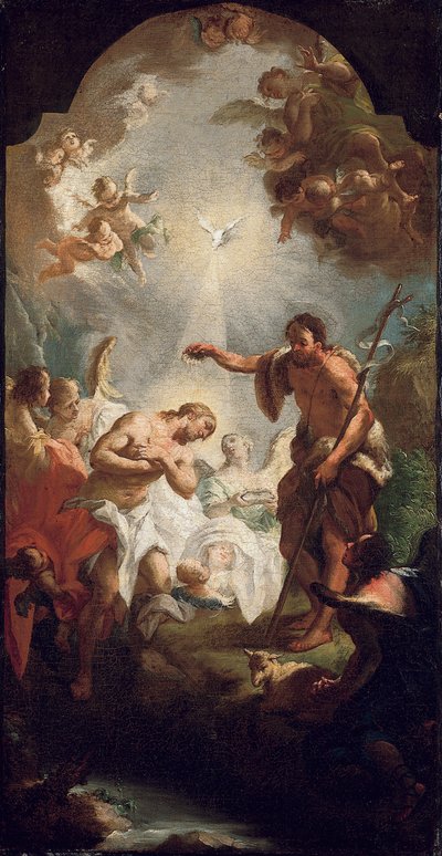 De doop van Christus door Michel Angelo Unterberger