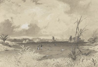 Het Pekmeer door Michel Jean Cazabon
