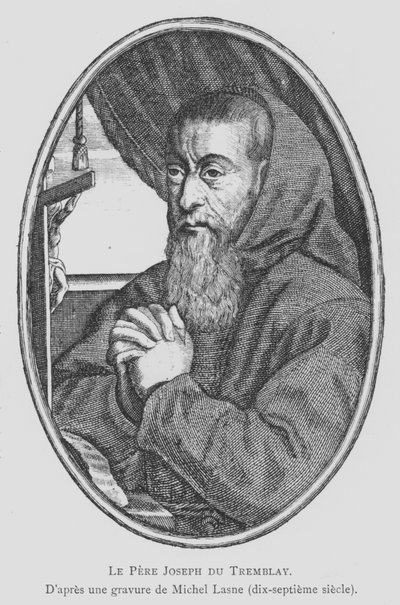 Francois Leclerc du Tremblay, Franse kapucijner monnik en adviseur en agent van Kardinaal Richelieu, bekend als Vader Joseph en de Grijze Eminentie door Michel Lasne