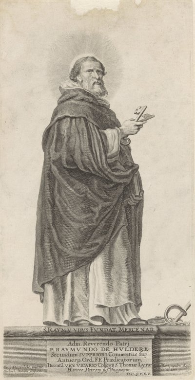 De heilige Raymundus van Peñafort door Michel Natalis