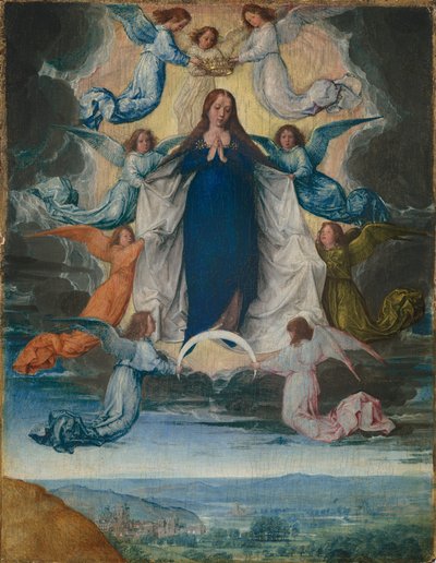 De tenhemelopneming van de Maagd door Michel Sittow